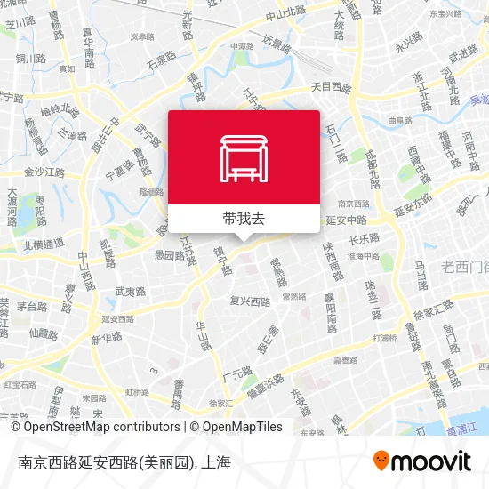 南京西路延安西路(美丽园)地图