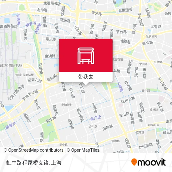 虹中路程家桥支路地图