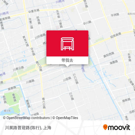 川展路普迎路(陈行)地图