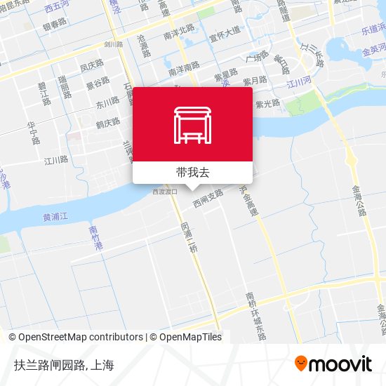 扶兰路闸园路地图