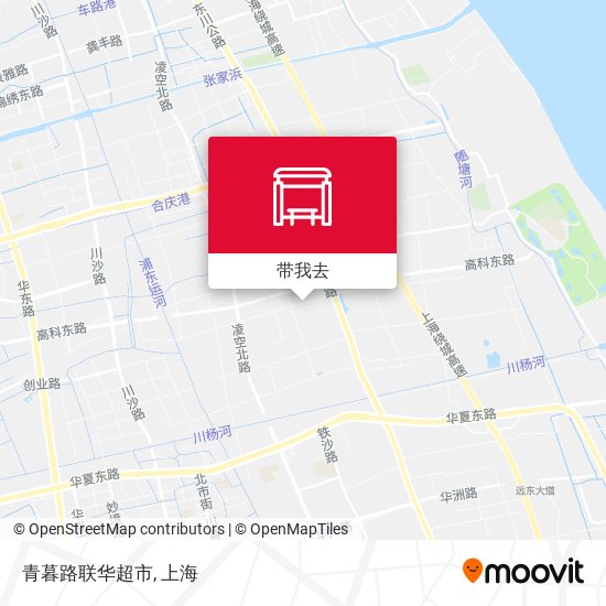 青暮路联华超市地图