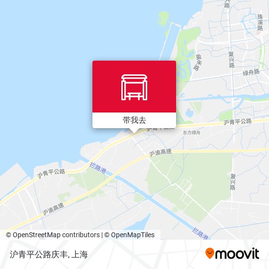 沪青平公路庆丰地图