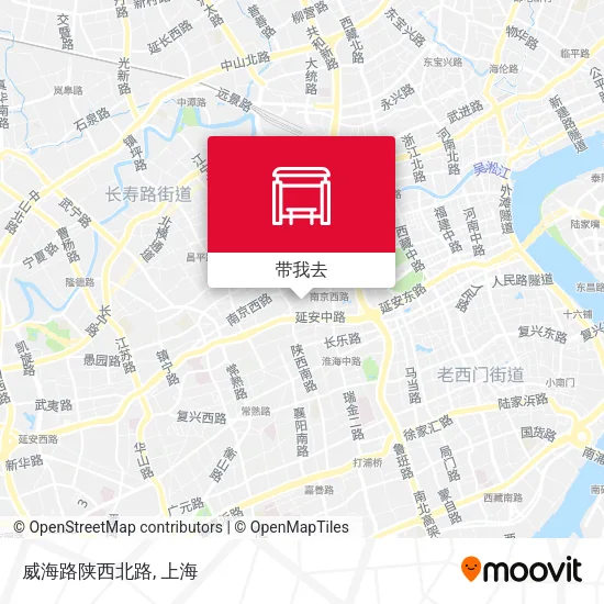 威海路陕西北路地图