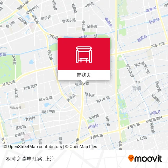 祖冲之路申江路地图