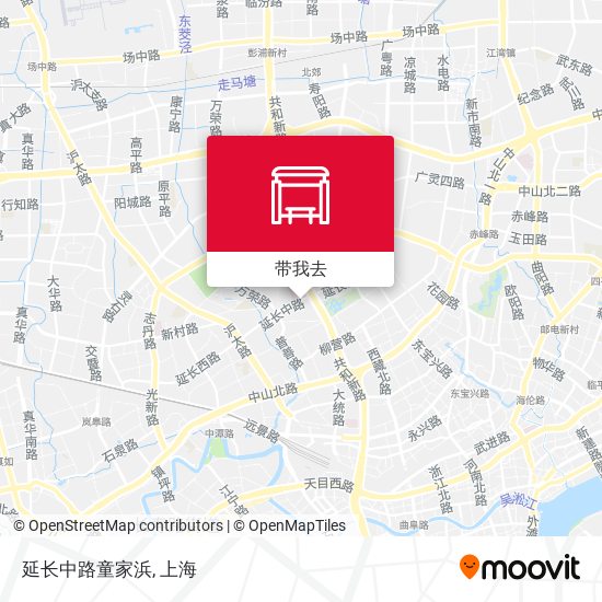 延长中路童家浜地图