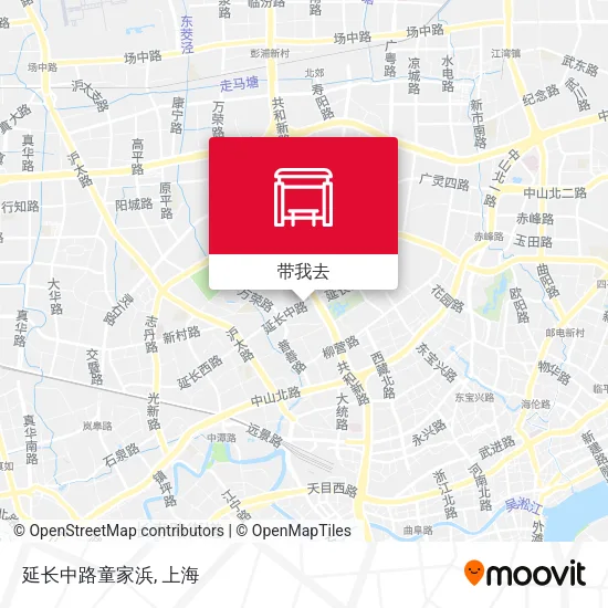 延长中路童家浜地图