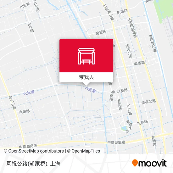 周祝公路(胡家桥)地图