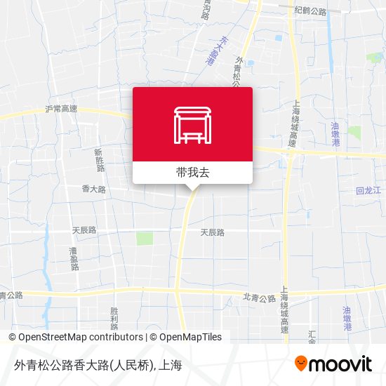 外青松公路香大路(人民桥)地图