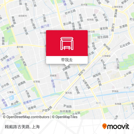 顾戴路古美路地图