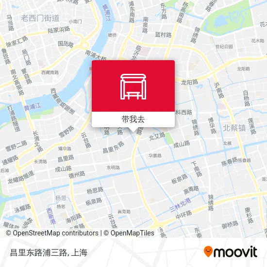 昌里东路浦三路地图