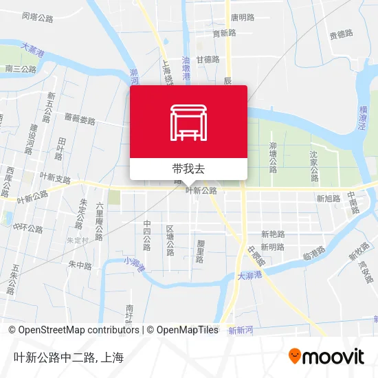叶新公路中二路地图