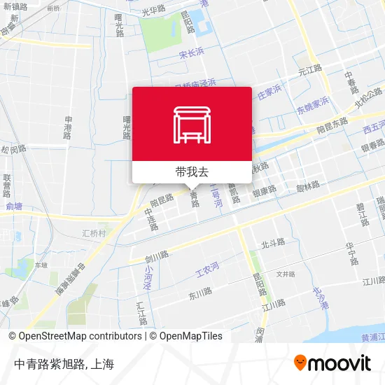 中青路紫旭路地图
