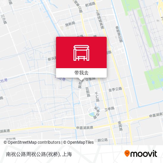 南祝公路周祝公路(祝桥)地图