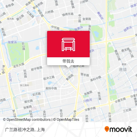广兰路祖冲之路地图