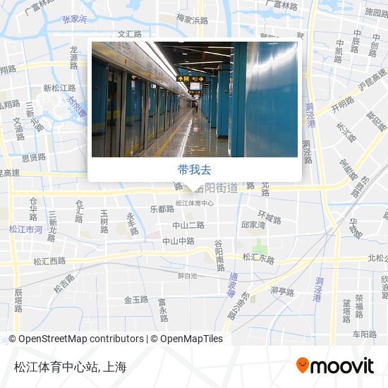 松江体育中心站地图