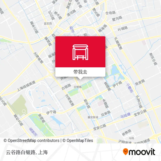 云谷路白银路地图