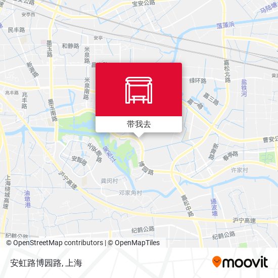 安虹路博园路地图