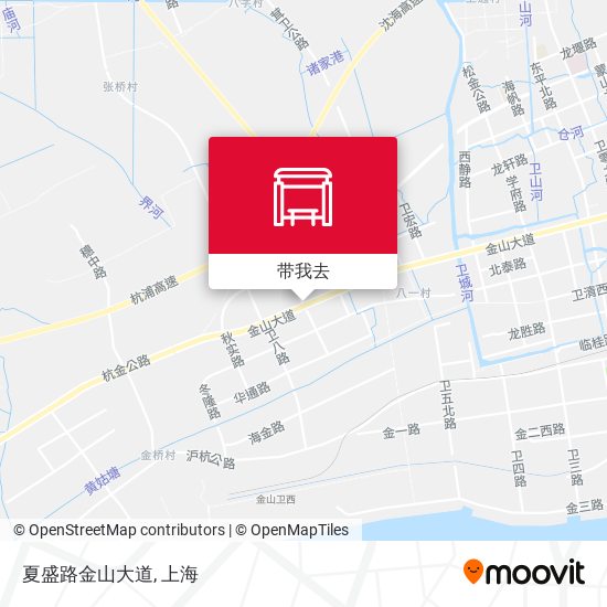 夏盛路金山大道地图