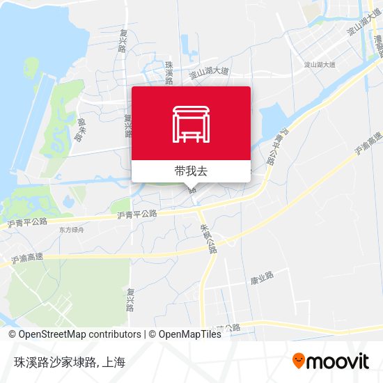 珠溪路沙家埭路地图