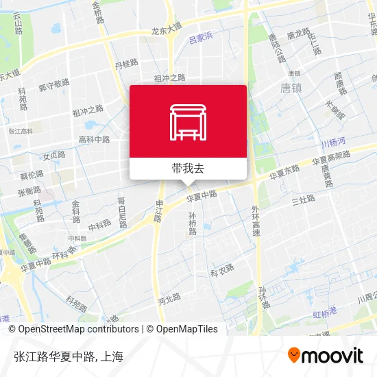 张江路华夏中路地图