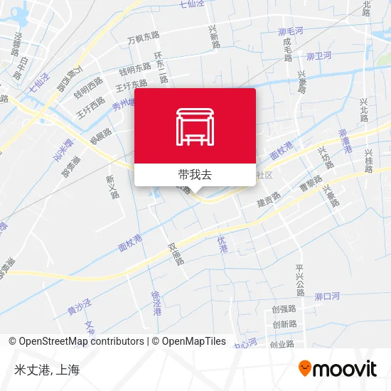 米丈港地图