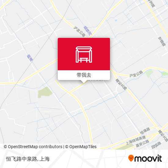 恒飞路中泉路地图