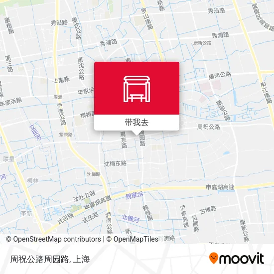 周祝公路周园路地图