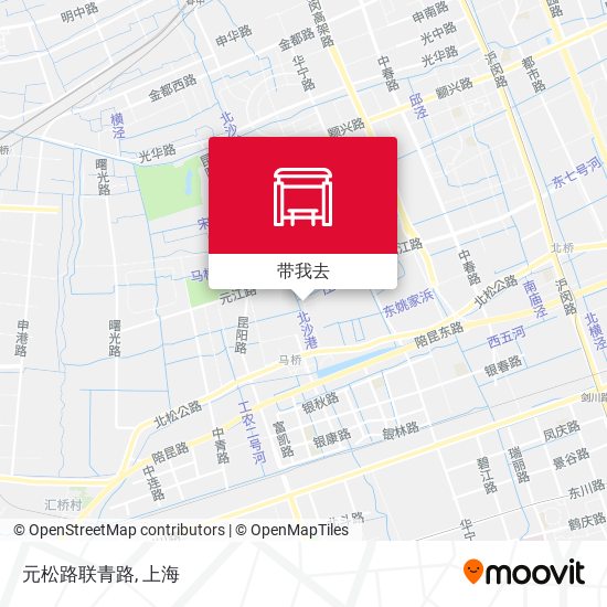 元松路联青路地图