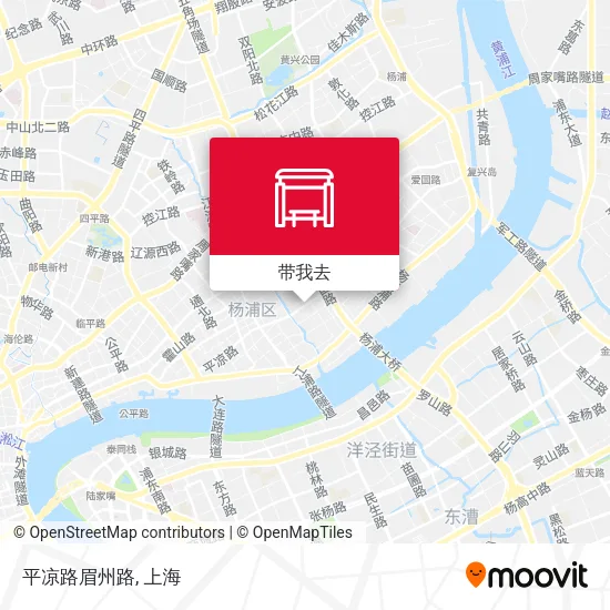 平凉路眉州路地图