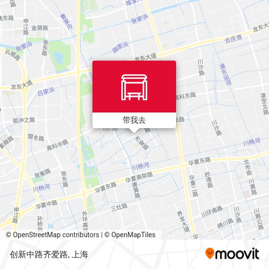 创新中路齐爱路地图