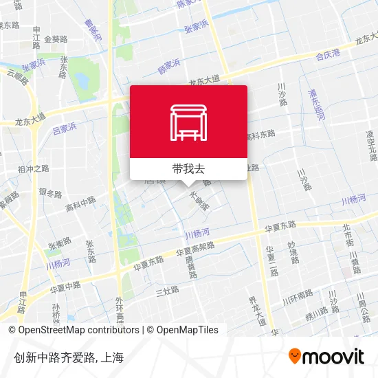 创新中路齐爱路地图