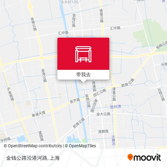 金钱公路沿港河路地图