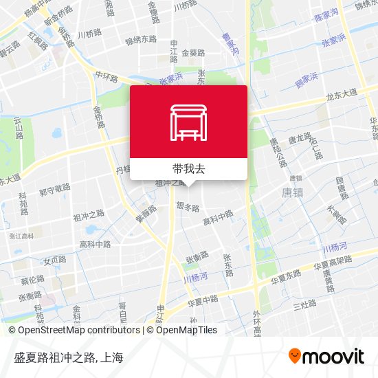 盛夏路祖冲之路地图