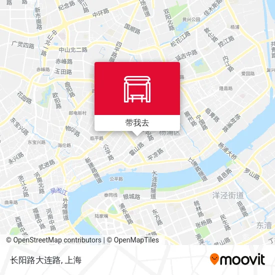 长阳路大连路地图