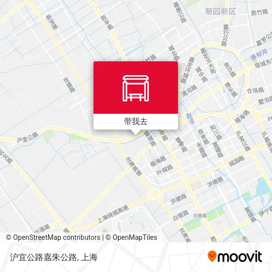 沪宜公路嘉朱公路地图