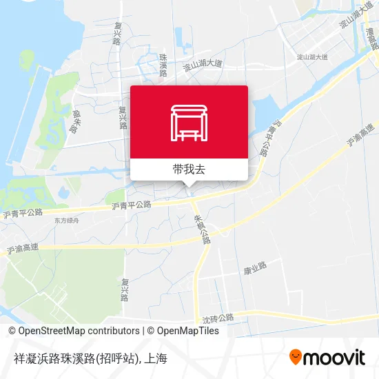 祥凝浜路珠溪路(招呼站)地图