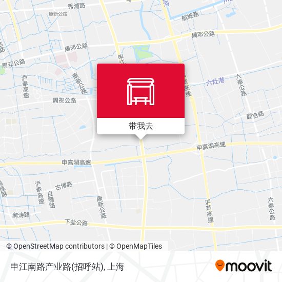 申江南路产业路(招呼站)地图
