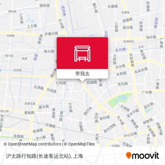 沪太路行知路(长途客运北站)地图