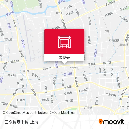 三泉路场中路地图