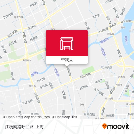 江杨南路呼兰路地图