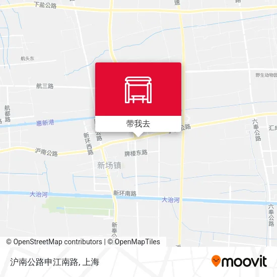 沪南公路申江南路地图