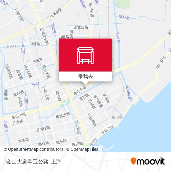 金山大道亭卫公路地图