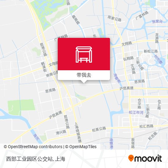 西部工业园区公交站地图