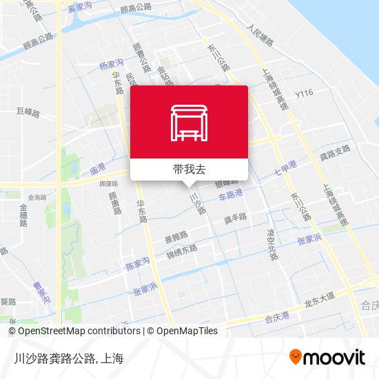川沙路龚路公路地图