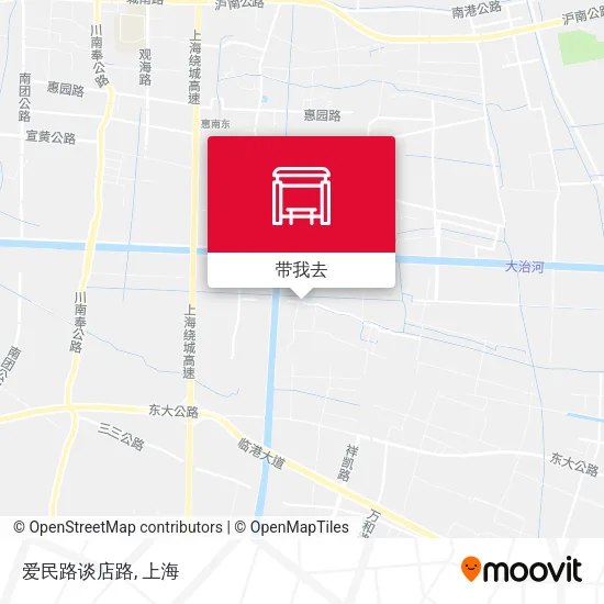 爱民路谈店路地图