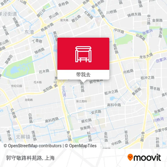 郭守敬路科苑路地图