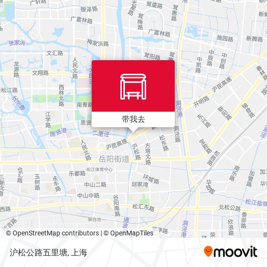 沪松公路五里塘地图