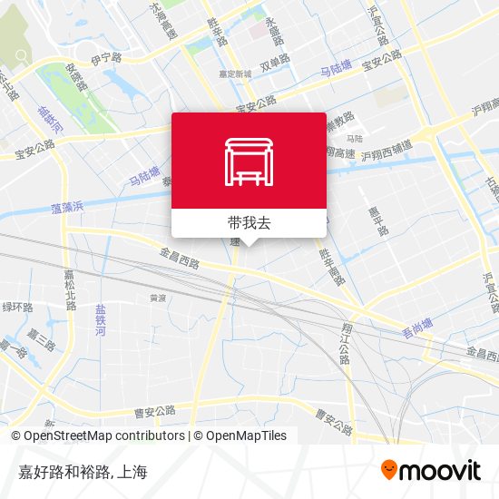 嘉好路和裕路地图