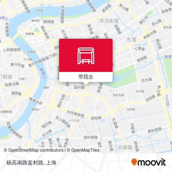 杨高南路蓝村路地图