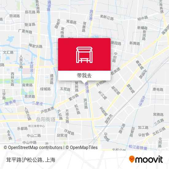 茸平路沪松公路地图